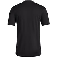 adidas Men's Pregame Short Sleeve Baseball Shirt, Black