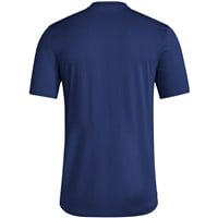 adidas Men's Pregame Short Sleeve Baseball Shirt, Navy