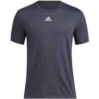 adidas Men's Pregame Short Sleeve Baseball Shirt, Dark Grey