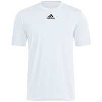 adidas Men's Pregame Short Sleeve Baseball Shirt, White