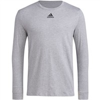 adidas Men's Pregame Long Sleeve Baseball Shirt, Grey