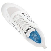 New Balance Women's VELOv4 Metal Fastpitch Softball Cleats, White/Black