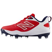 New Balance Women's VELOv4 Molded Fastpitch Softball Cleats, Red/White/Blue