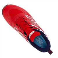 New Balance Women's VELOv4 Molded Fastpitch Softball Cleats, Red/White/Blue