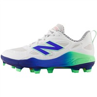 New Balance Women's VELOv4 Molded Fastpitch Softball Cleats, White/Navy