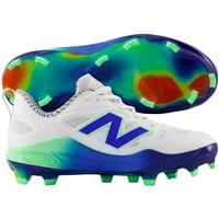 New Balance Women's VELOv4 Molded Fastpitch Softball Cleats, White/Navy