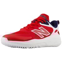 New Balance Women's VELOv4 Fastpitch Softball Turf Shoes, Red/White/Blue