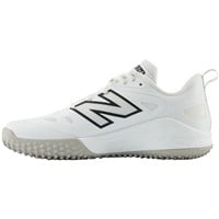 New Balance Women's VELOv4 Fastpitch Softball Turf Shoes, White/Black