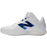 New Balance Men's Ohtani 1 Baseball Turf Shoes, White/Blue
