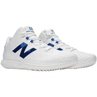 New Balance Men's Ohtani 1 Baseball Turf Shoes, White/Blue