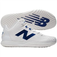 New Balance Men's Ohtani 1 Baseball Turf Shoes, White/Blue