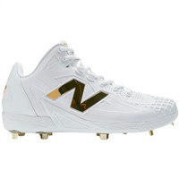 New Balance Men's Ohtani 1 Metal Baseball Cleats, White/Gold