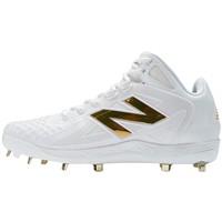 New Balance Men's Ohtani 1 Metal Baseball Cleats, White/Gold
