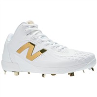 New Balance Men's Ohtani 1 Metal Baseball Cleats, White/Gold