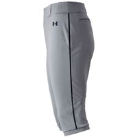 Under Armour Men's Utility Piped Knicker Baseball Pants, Grey/Black