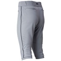 Under Armour Men's Utility Piped Knicker Baseball Pants, Grey/Black
