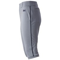 Under Armour Men's Utility Piped Knicker Baseball Pants, Grey/Navy