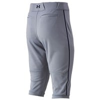 Under Armour Men's Utility Piped Knicker Baseball Pants, Grey/Navy