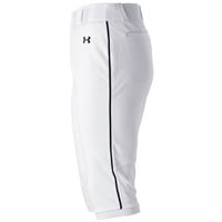 Under Armour Men's Utility Piped Knicker Baseball Pants, White/Black