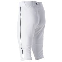 Under Armour Men's Utility Piped Knicker Baseball Pants, White/Black