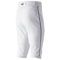 Under Armour Men's Utility Piped Knicker Baseball Pants, White/Black
