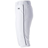 Under Armour Men's Utility Piped Knicker Baseball Pants, White/Navy