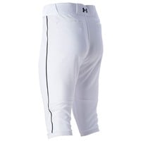 Under Armour Men's Utility Piped Knicker Baseball Pants, White/Navy