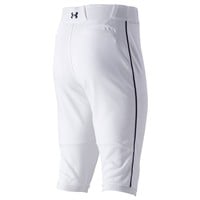 Under Armour Men's Utility Piped Knicker Baseball Pants, White/Navy