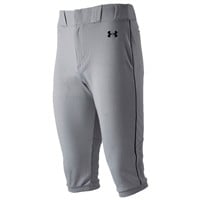 Under Armour Men's Utility Piped Knicker Baseball Pants, Grey/Black