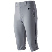 Under Armour Men's Utility Piped Knicker Baseball Pants, Grey/Navy