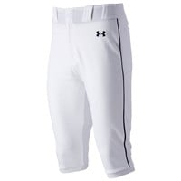 Under Armour Men's Utility Piped Knicker Baseball Pants, White/Navy