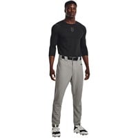Under Armour Men's Utility Relaxed Piped Baseball Pants, Grey/Black