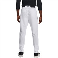 Under Armour Men's Utility Relaxed Piped Baseball Pants, White/Black