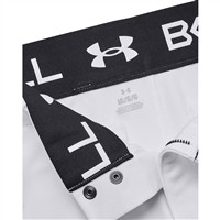 Under Armour Men's Utility Relaxed Piped Baseball Pants, White/Black