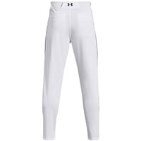 Under Armour Men's Utility Relaxed Piped Baseball Pants, White/Navy