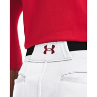 Under Armour Men's Utility Relaxed Piped Baseball Pants, White/Red