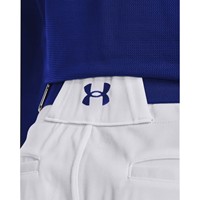 Under Armour Men's Utility Relaxed Piped Baseball Pants, White/Royal