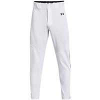 Under Armour Men's Utility Relaxed Piped Baseball Pants, White/Black