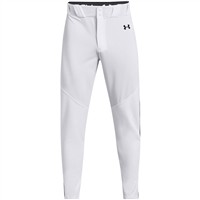 Under Armour Men's Utility Relaxed Piped Baseball Pants, White/Navy
