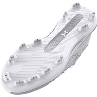 Under Armour Youth Harper 9 TPU Molded Baseball Cleats, White/Gold