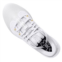 Under Armour Youth Harper 9 TPU Molded Baseball Cleats, White/Gold