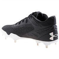 Under Armour Men's Yard MT 3.0 Metal Baseball Cleats, Black/White