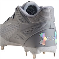 Under Armour Men's Yard MT 3.0 Metal Baseball Cleats, Grey
