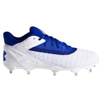 Under Armour Men's Yard MT 3.0 Metal Baseball Cleats, White/Royal