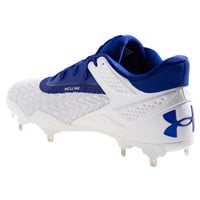 Under Armour Men's Yard MT 3.0 Metal Baseball Cleats, White/Royal