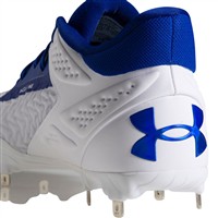 Under Armour Men's Yard MT 3.0 Metal Baseball Cleats, White/Royal