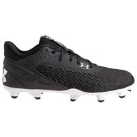 Under Armour Men's Yard MT 3.0 TPU Molded Baseball Cleats, Black/White