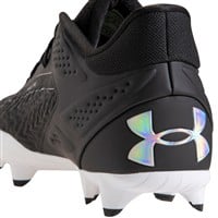 Under Armour Men's Yard MT 3.0 TPU Molded Baseball Cleats, Black/White