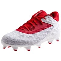 Under Armour Men's Yard MT 3.0 TPU Molded Baseball Cleats, White/Red