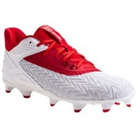 Under Armour Men's Yard MT 3.0 TPU Molded Baseball Cleats, White/Red